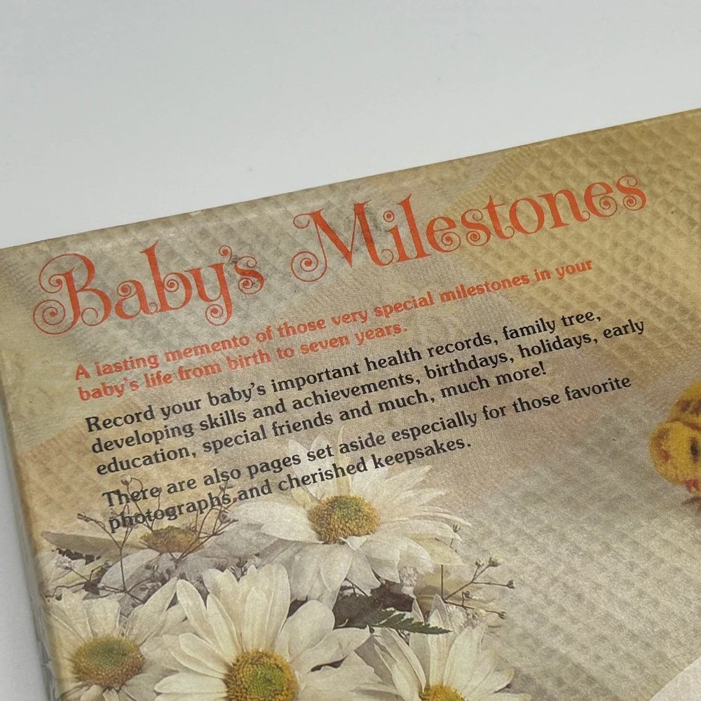 Vintage Baby's Milestones Memory Record Book Gibson Birth to Seven Years USA NEW